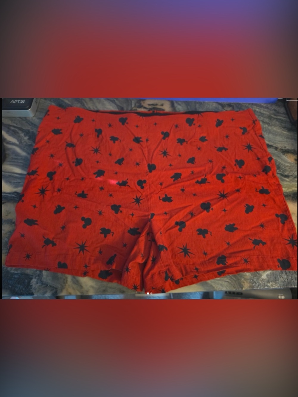 Torrid Disney Americana Mickey & Friends Pull-On Shorts Red